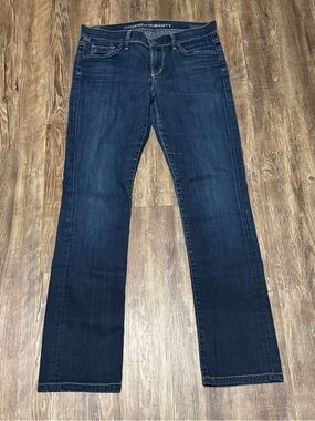 Citizens of Humanity Jeans Women's 28 Ava Low Rise Straight Leg Dark Wash